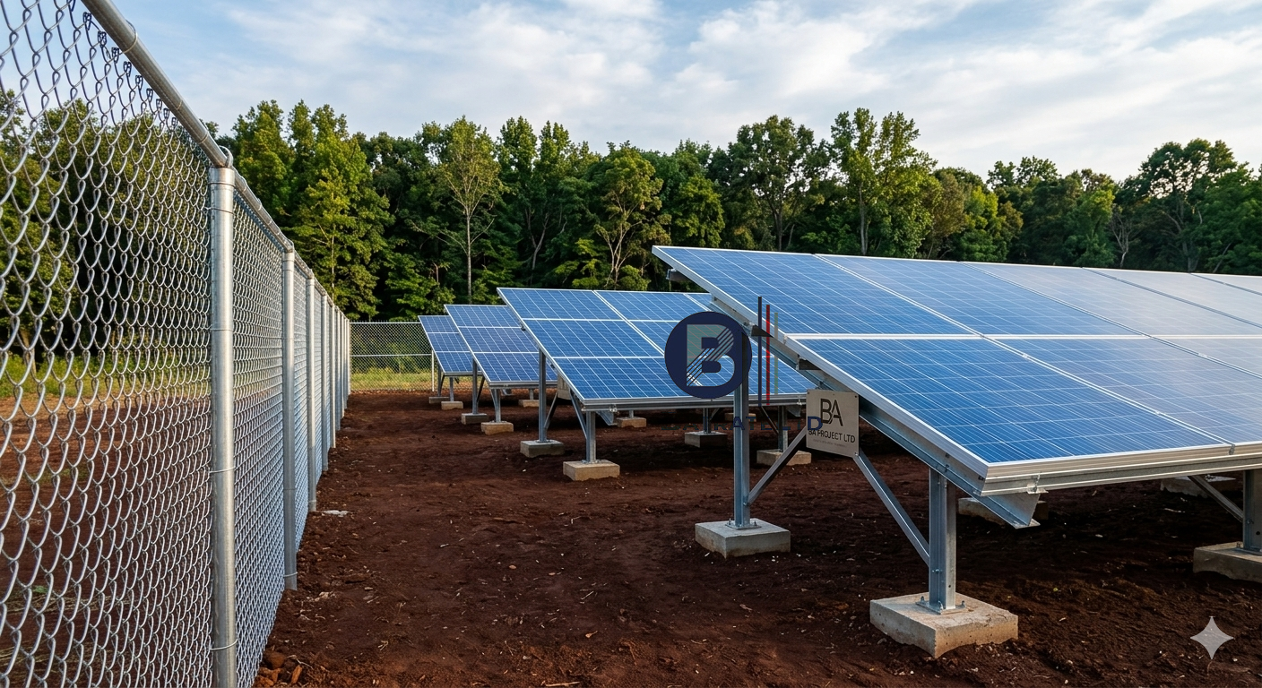 ELECTRIFICATION PAR ENERGIE SOLAIRE PHOTOVOLTAÏQUE (construction d’une centrale solaire, transport et distribution, pose de 100 lampadaire solaire)